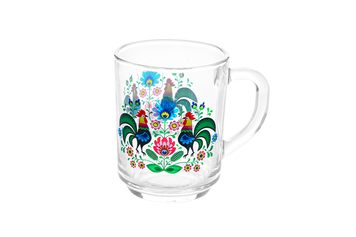 Gelas Dekoratif Ayam Jantan